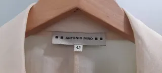 Camisa Seda Antonio Miro Talla 42 Amarilla