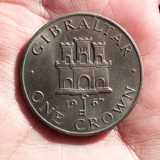 Moneda Gibraltar Crown 1967