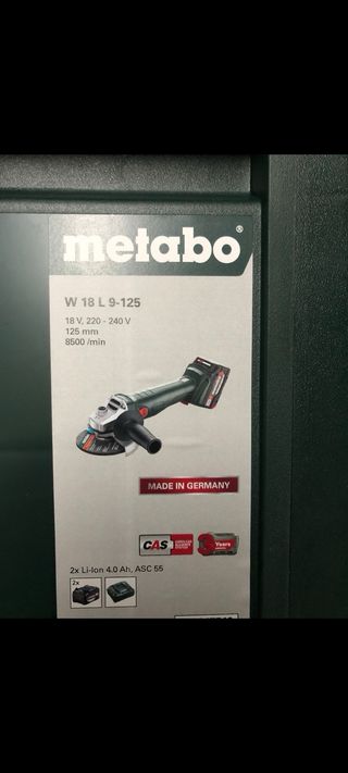 Amoladora Metabo W18 L9-125