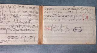 Partituras manuscritas antiguas: piano y zarzuela