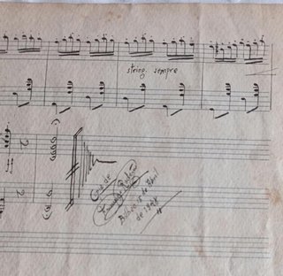 7 partituras manuscritas antiguas – F. Rodeño