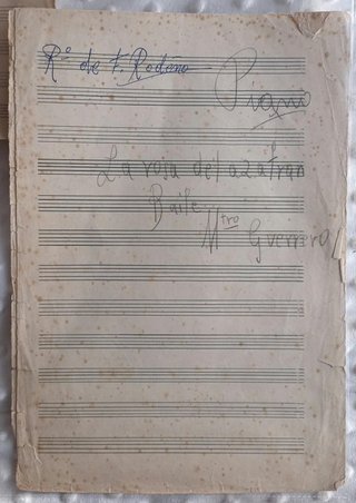 7 partituras manuscritas antiguas – F. Rodeño
