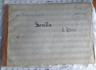 7 partituras manuscritas antiguas – F. Rodeño