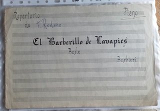 7 partituras manuscritas antiguas – F. Rodeño