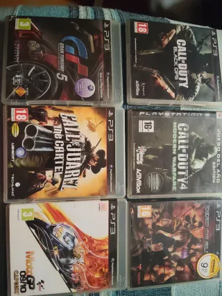 Lote 6 Giochi PS3: Call of Duty, Gran Turismo, Mot