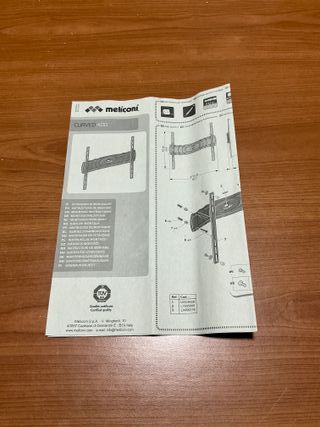 Meliconi Curved 400 Supporto TV Fisso
