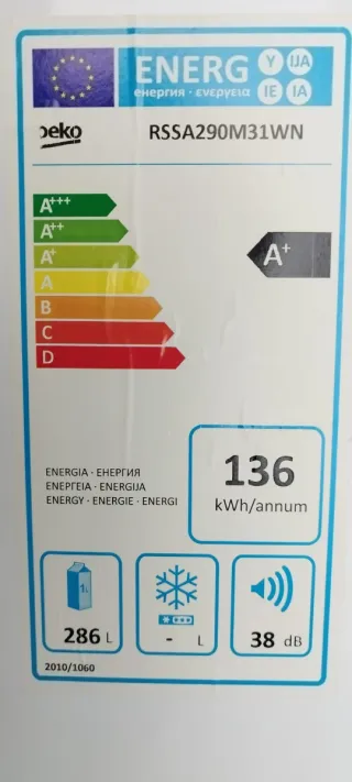 Frigorífico Beko Blanco.  Transporte Opcional