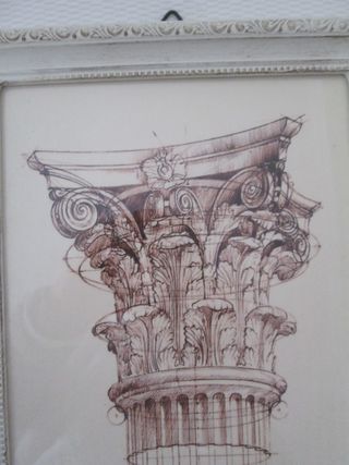 CUADRO VINTAGE COLUMNA GRIEGA