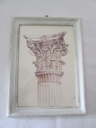 CUADRO VINTAGE COLUMNA GRIEGA