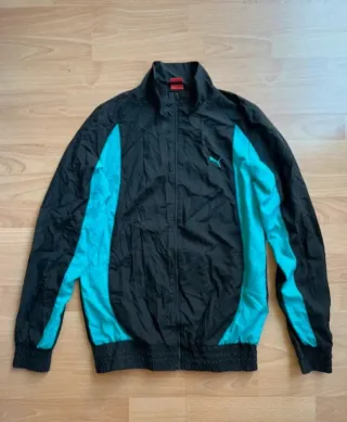 Chaqueta Puma Talla S Negra y Turquesa