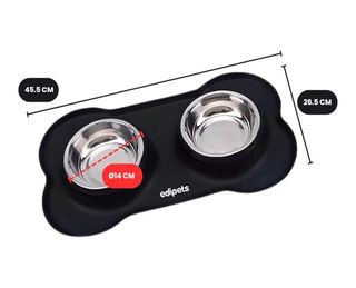 Comedero Doble Perros con Base Antideslizante