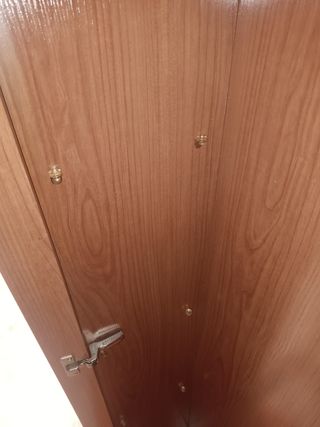 Vitrina de madera y cristal sin baldas