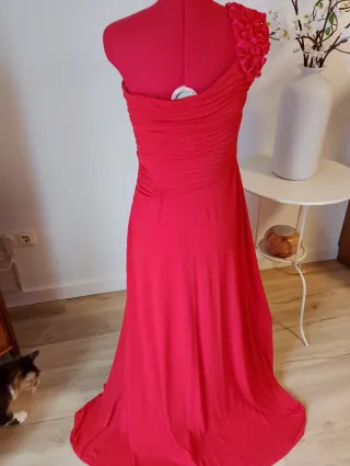 Vestido largo fiesta/invitada rojo