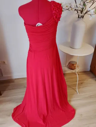Vestido largo fiesta/invitada rojo