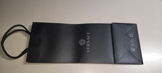 Busta regalo originale Versace nera con manici