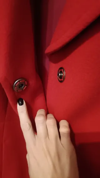 Cappotto rosso Benetton donna.  Come nuovo