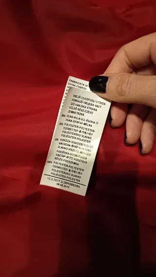 Cappotto rosso Benetton donna.  Come nuovo