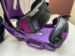 Fijaciones Burton Custom Negras/Moradas