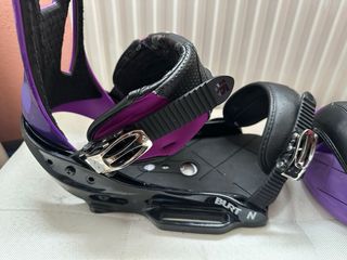 Fijaciones Burton Custom Negras/Moradas