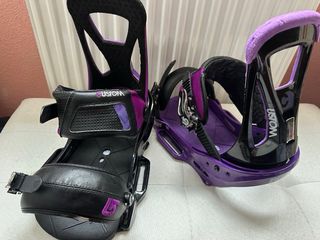 Fijaciones Burton Custom Negras/Moradas