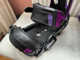 Fijaciones Burton Custom Negras/Moradas