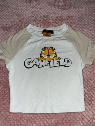 Camiseta Garfield Bershka Talla XS