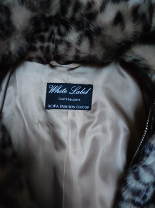 Abrigo de pelo de leopardo