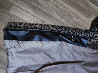 Abrigo de pelo de leopardo