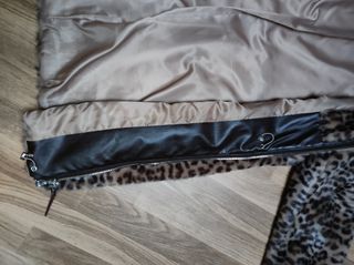 Abrigo de pelo de leopardo