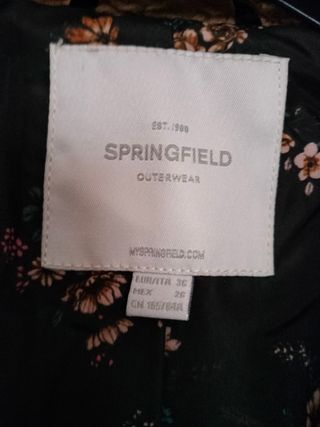 Chaqueta borrego Springfield marrón corta talla 36