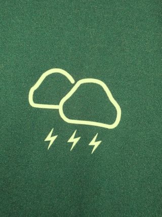 Sudadera Shein verde con estampado