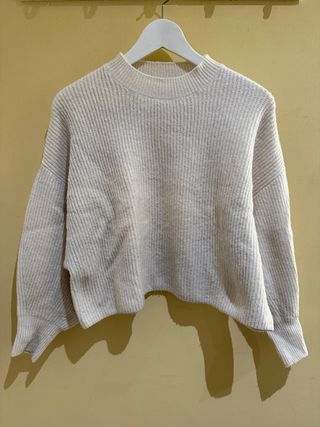 Jersey beige de punto