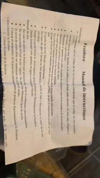 Mini freidora eléctrica 1 l Vintage