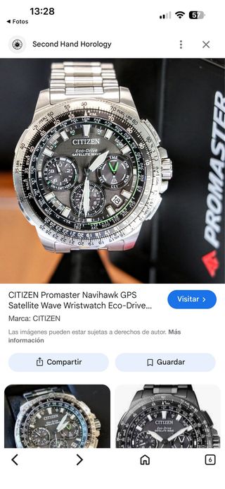 Reloj Citizen Eco-Drive Satélite Wave