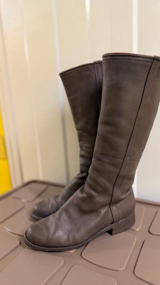 Botas de cuero estilo campero