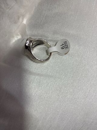 Anillo Acero Azul Talla 19mm