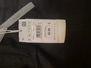 Pantalón encerado negro