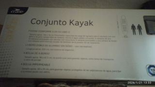 Kayak hinchable de goma