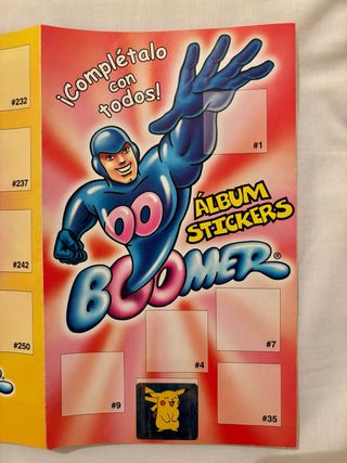 Álbum Boomer Stickers Pokémon