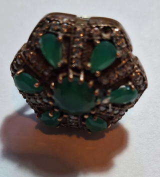 Anello 925 Giada Verde