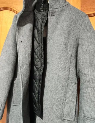 Abrigo hombre gris