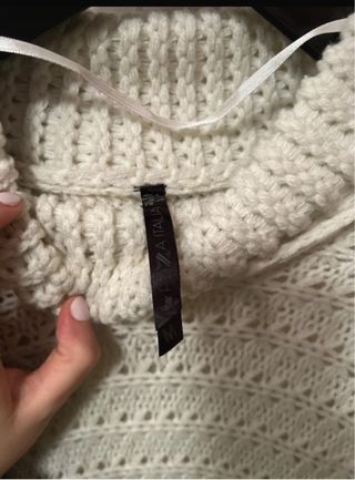 Vestito collo alto bianco