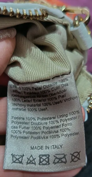 Borsa a tracolla in pelle bianca