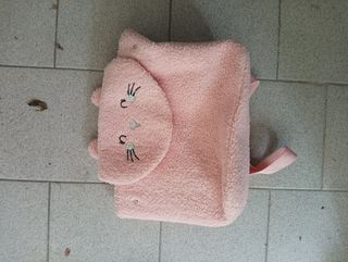 Borsa bambina peluche rosa