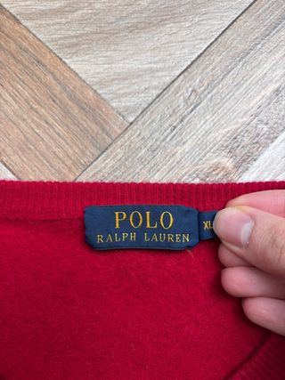 Maglione Ralph Lauren 100% Lana Rosso