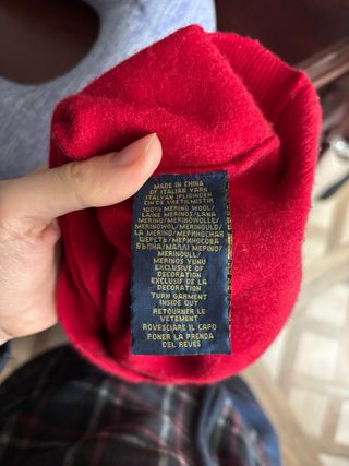 Maglione Ralph Lauren 100% Lana Rosso