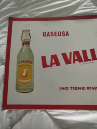 Cartel Gaseosa La Valleja Años 60-70