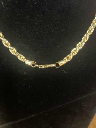 Collar Chapado Oro 14K 45cm con Colgante Fresa