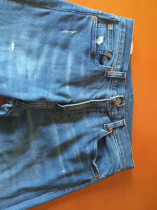 Pantalón Levis Roto Azul Talla...