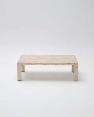 Mesa de centro de mármol teselado, años 80